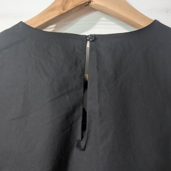 NEW! Sandro Paris | Black top with Guipure Lace Inserts - Picture 12 of 14